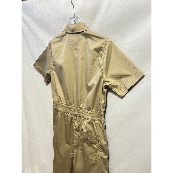 Dickies Unisex Khaki Tan Short Sleeve Zip Front Utility Coveralls Jumpsuit Small - Picture 16 of 16